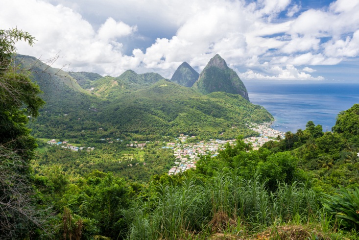 Scenic Soufriere, The First Capital of  Saint Lucia and Tourist Hideout